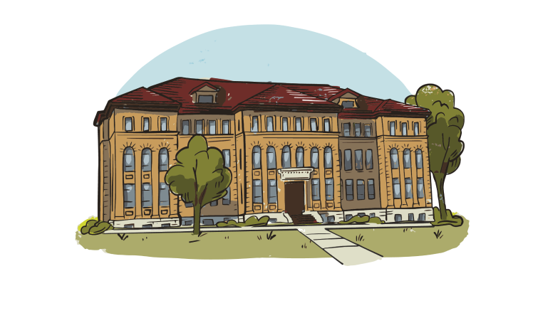 Lewis Hall Illustration