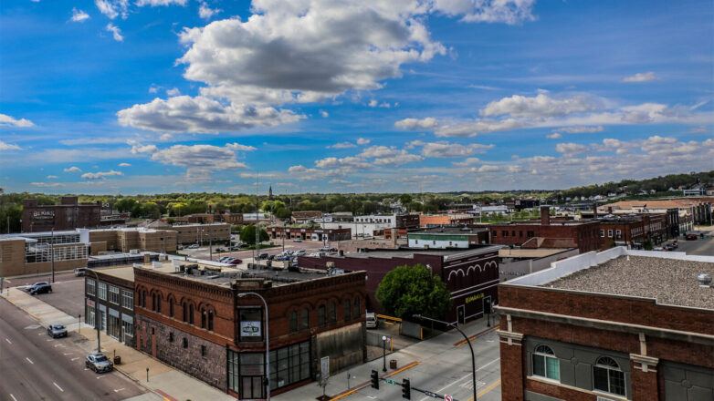 View of Sioux City from above