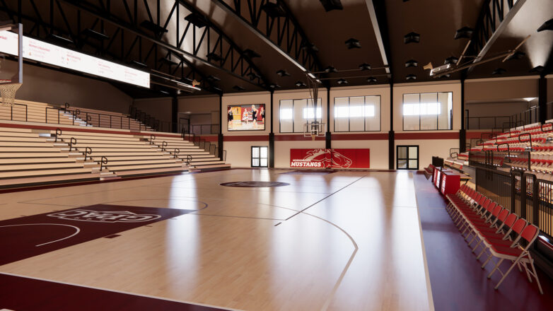 Allee Gymnasium Rendering From Court