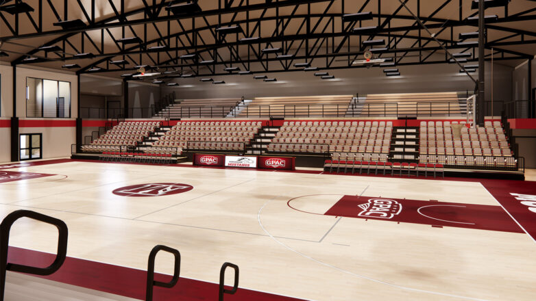 Allee Gymnasium Visitor Pov Rendering