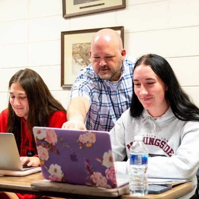 Dan Wubbena With Students