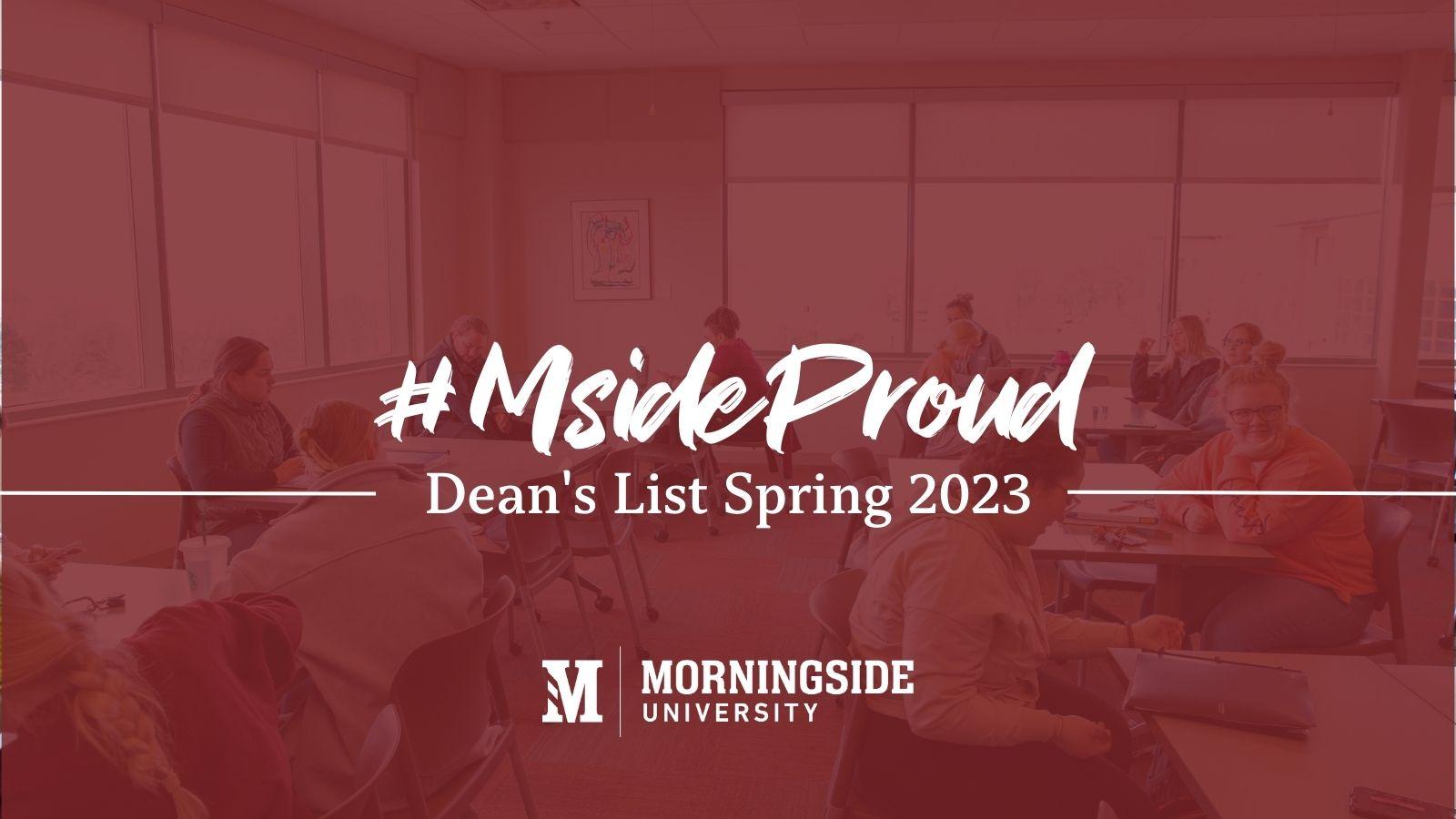 Spring of 2023 Dean's List