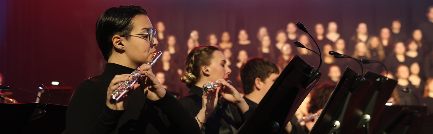 Flute players at Christmas at Morningsie