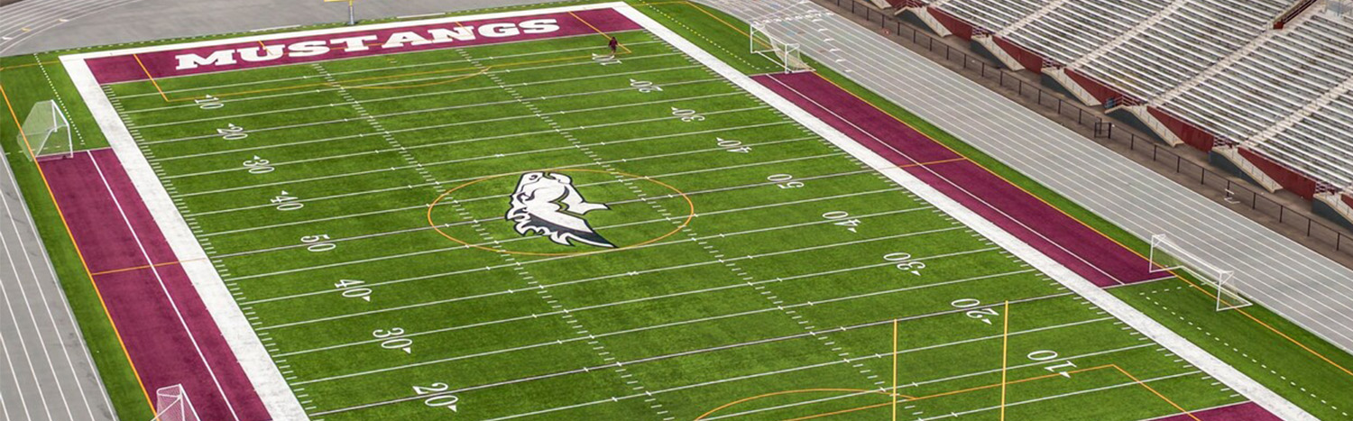 Morningside Mustangs Football Field Aerial Photo