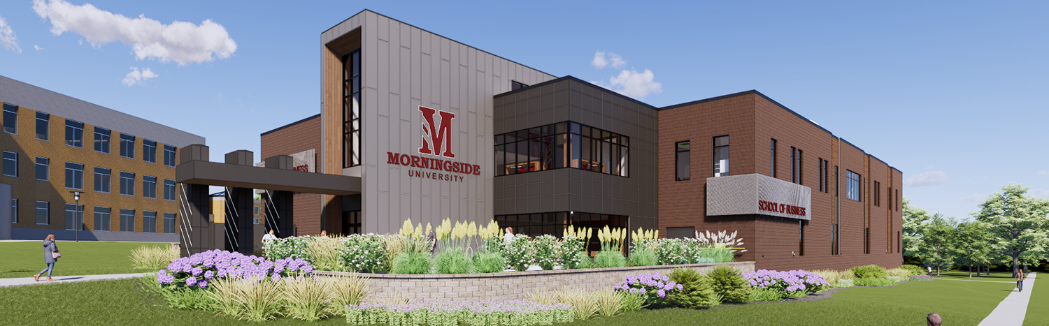Morningside University business building rendering