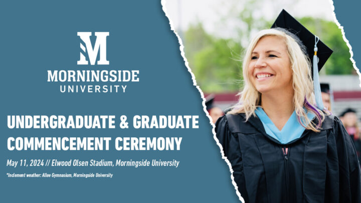 Morningside graduate smiling at ceremony