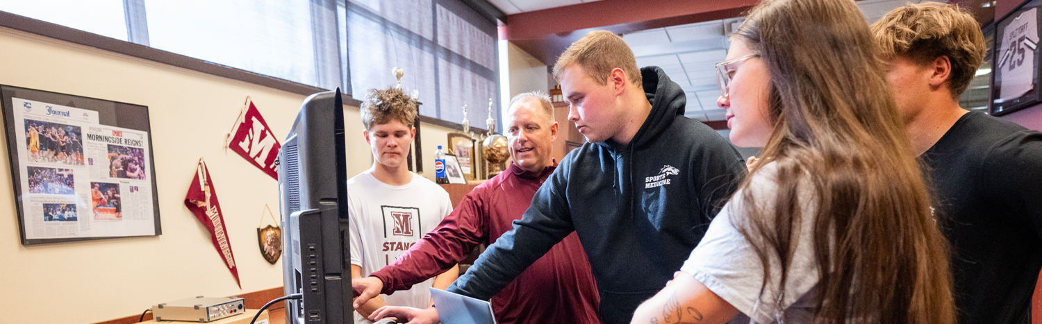 Exercise Science students with instructor