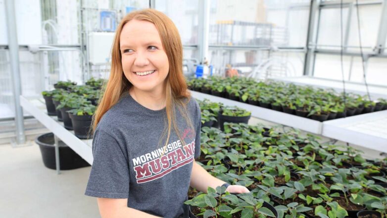 Student In The Greenhouse