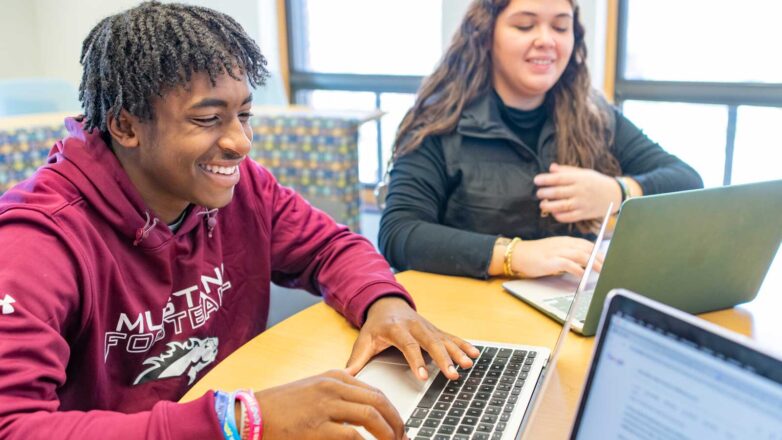 Students On Laptops