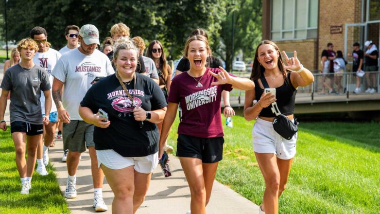 Students Walking Out After Orientation