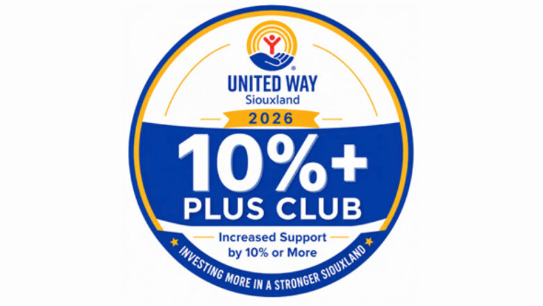 United Way 10% club badge