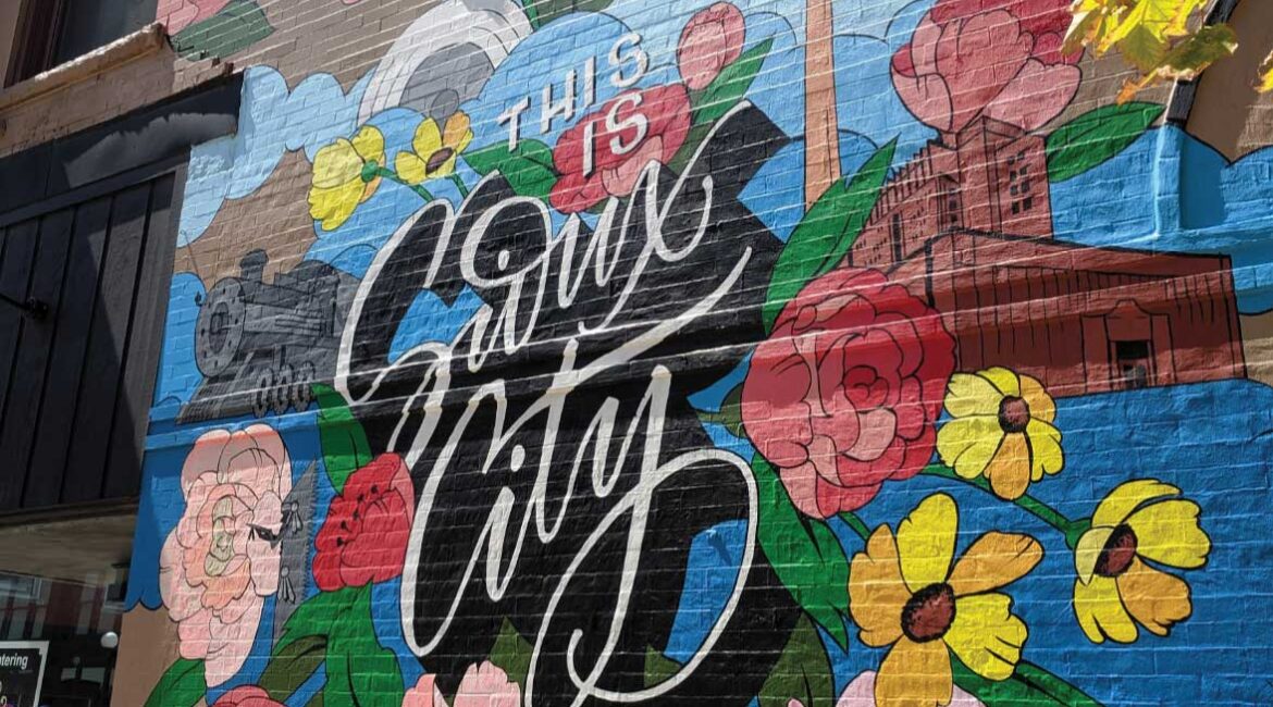 Sioux City mural that says "this is sioux city"