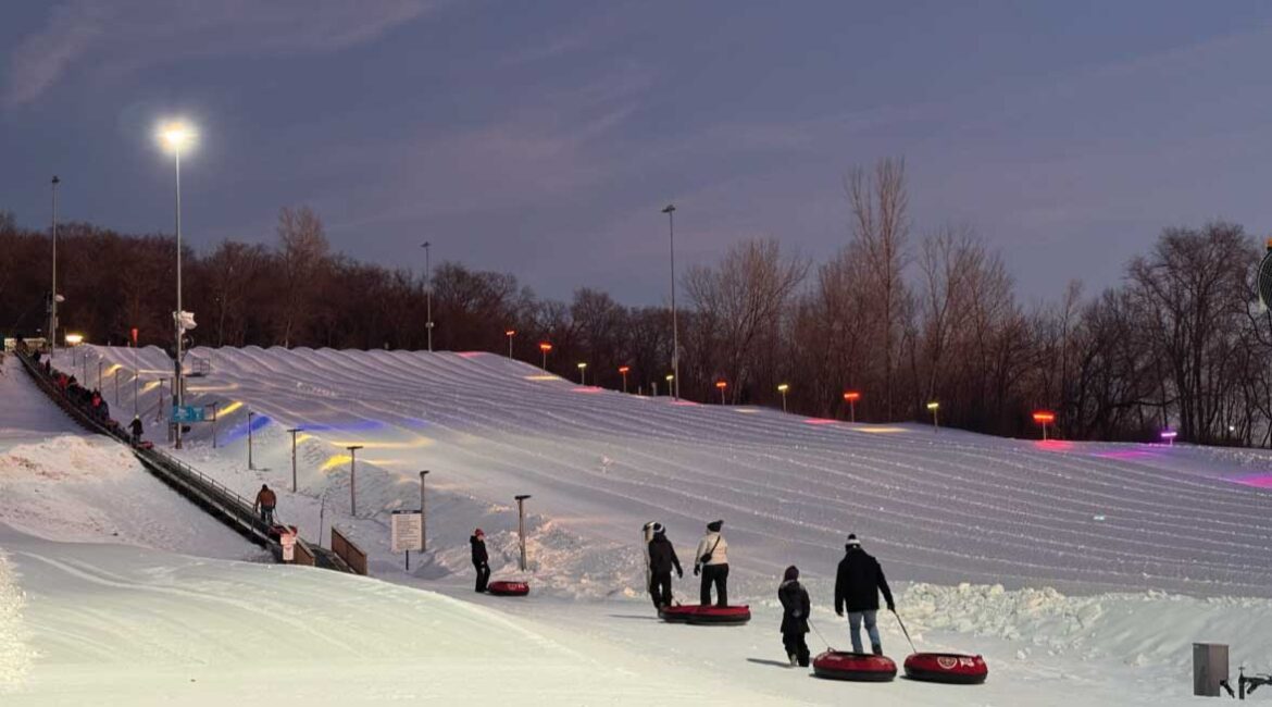 Cone Park snow tubing
