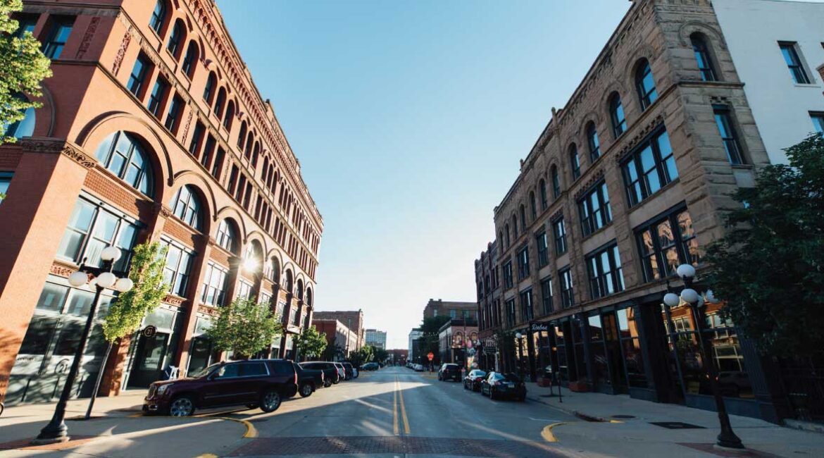 Downtown 4th Street Sioux City Iowa