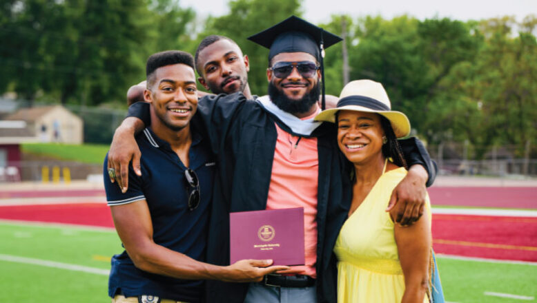 family at commencement