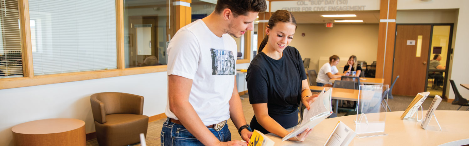 students studying