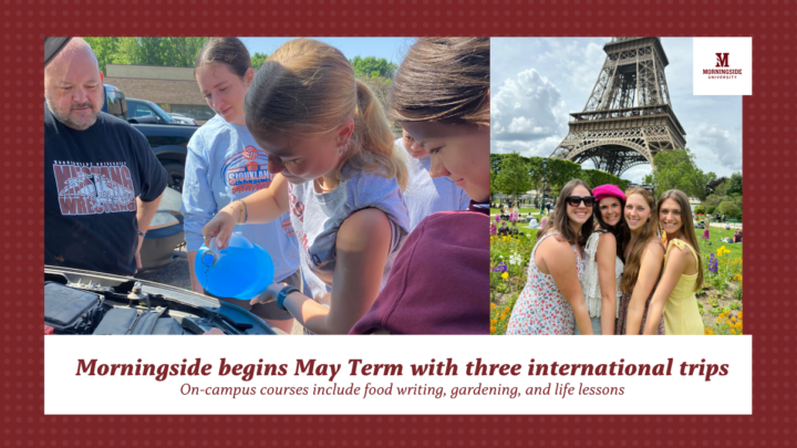 Two photos from last year's May Term.