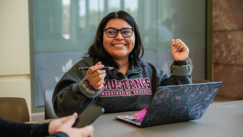 student in Buhler Rohlfs studying