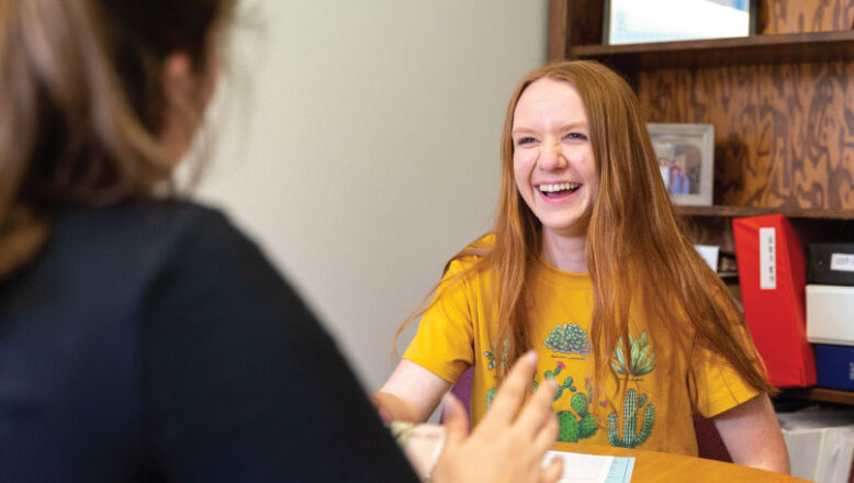 student meeting with financial planning