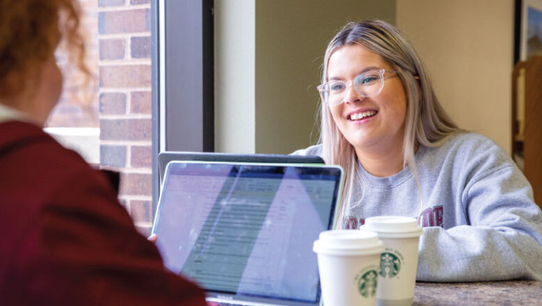 Students at Spoonholder Cafe studying